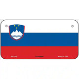 Slovenia Flag Metal Novelty License Plate 6" x 3" (BP)