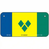 St Vincent Flag Metal Novelty License Plate 6" x 3" (BP)