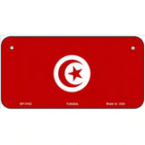 Tunisia Flag Metal Novelty License Plate 6" x 3" (BP)