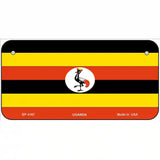 Uganda Flag Metal Novelty License Plate 6" x 3" (BP)