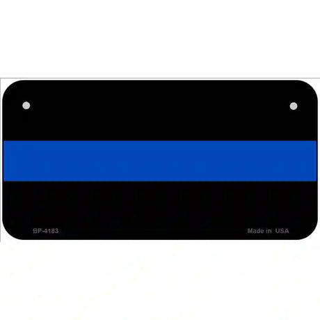Thin Blue Line Police Metal Novelty License Plate 6" x 3" (BP)