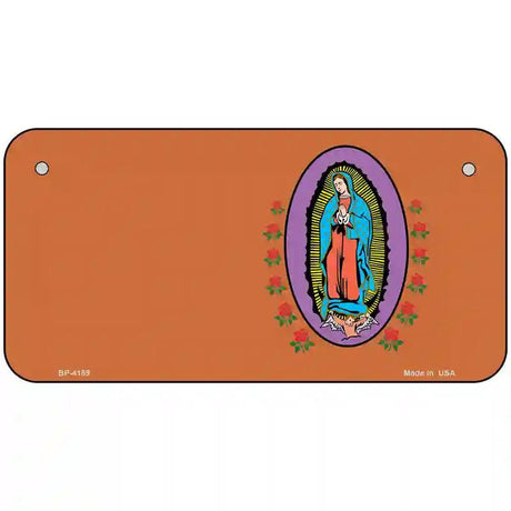 Virgin Mary Copper Metal Novelty License Plate 6" x 3" (BP)