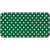 Green White Polka Dot Metal Novelty License Plate LP-4367 6" x 3" (BP)