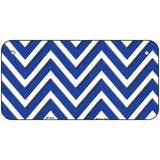 Blue White Chevron Metal Novelty License Plate LP-4470 6" x 3" (BP)