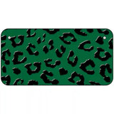 Green Black Cheetah Metal Novelty License Plate 6" x 3" (BP)