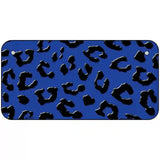 Blue Black Cheetah Metal Novelty License Plate 6" x 3" (BP)