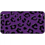 Purple Black Cheetah Metal Novelty License Plate 6" x 3" (BP)