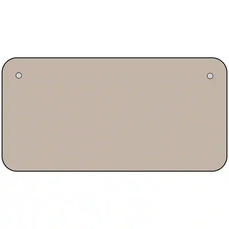 Tan Solid Metal Novelty License Plate 6" x 3" (BP)