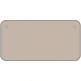 Tan Solid Metal Novelty License Plate 6" x 3" (BP)