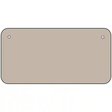 Tan Solid Metal Novelty License Plate 6" x 3" (BP)