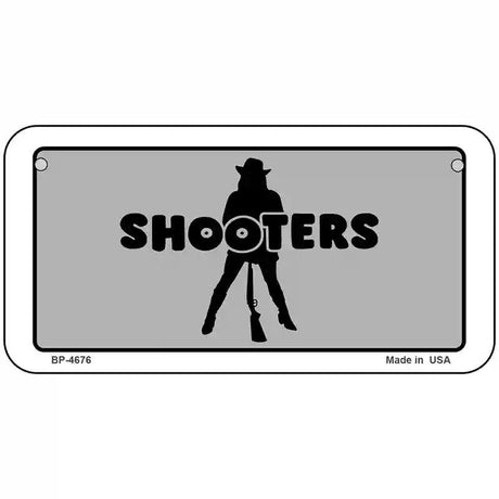 Shooters Metal Novelty License Plate 6" x 3" (BP)