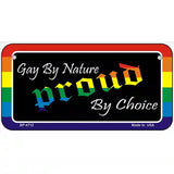 Gay By Nature Metal Novelty License Plate 6" x 3" (BP)