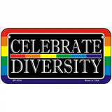 Celebrate Diversity Metal Novelty License Plate 6" x 3" (BP)