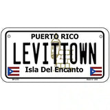 Levittown Puerto Rico Metal Novelty License Plate 6" x 3" (BP)