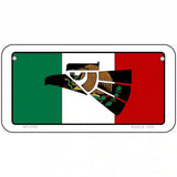 Made In Mexico Flag Metal Novelty License Plate 6" x 3" (BP)
