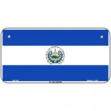 El Salvador Flag Metal Novelty License Plate 6" x 3" (BP)