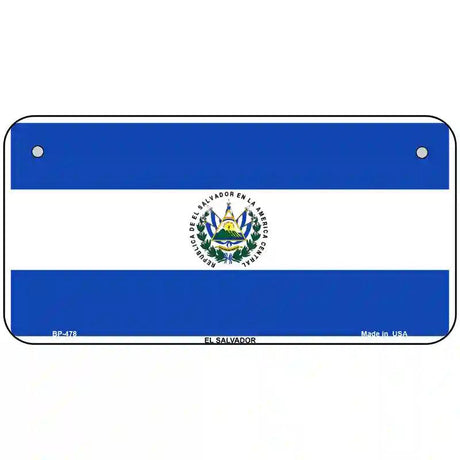 El Salvador Flag Metal Novelty License Plate 6" x 3" (BP)