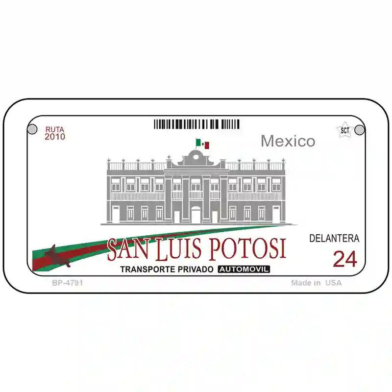 San Luis Potosi Mexico Novelty Metal License Plate 6" x 3" (BP)