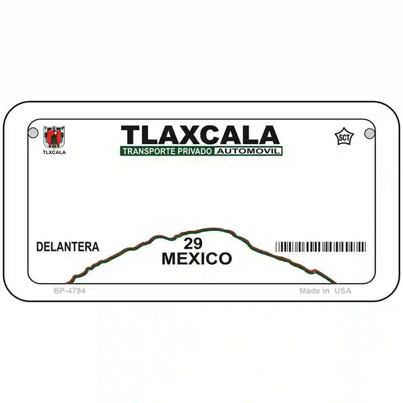 Tlaxcala Mexico Novelty Metal License Plate 6" x 3" (BP)