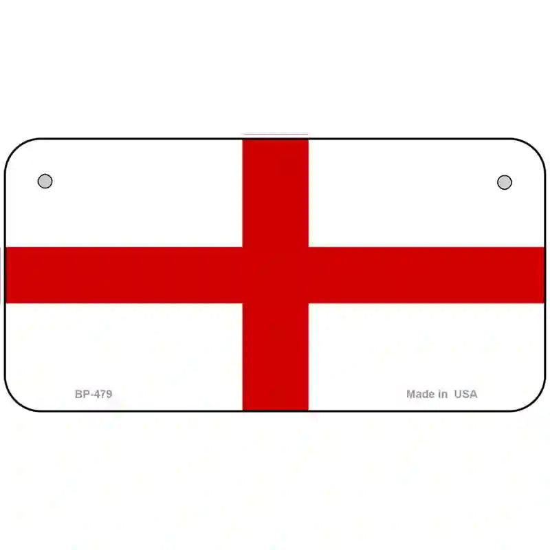 England Flag Metal Novelty License Plate 6" x 3" (BP)