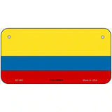 Colombia Flag Metal Novelty License Plate 6" x 3" (BP)