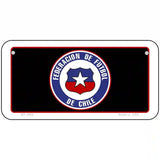 Federacion De Futbol De Chili Flag Metal Novelty License Plate 6" x 3" (BP)