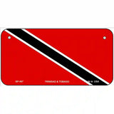 Trinidad Tobago Flag Metal Novelty License Plate 6" x 3" (BP)