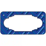 Blue Light Blue Scallop Chevron Metal Novelty License Plate 6" x 3" (BP)