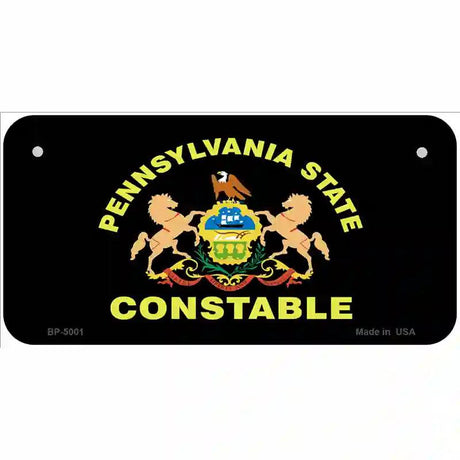 PA Constable Star Seal Metal Novelty License Plate 6" x 3" (BP)
