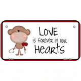 Love In Our Hearts Metal Novelty License Plate 6" x 3" (BP)