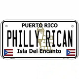 Philly Rican Puerto Rico Metal Novelty License Plate 6" x 3" (BP)