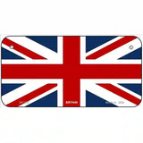 Britain Flag Metal Novelty License Plate 6" x 3" (BP)