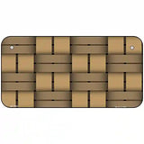 Weave Tan Metal Novelty License Plate 6" x 3" (BP)