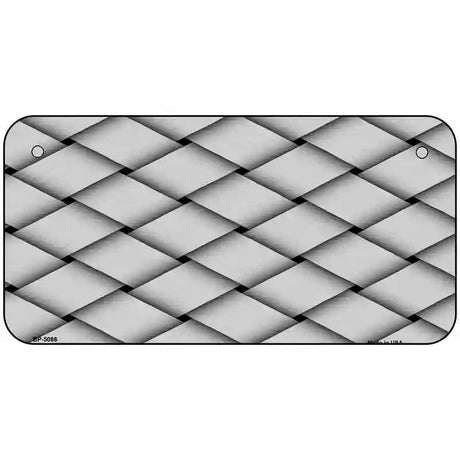 Weave Customizable Metal Novelty License Plate 6" x 3" (BP)