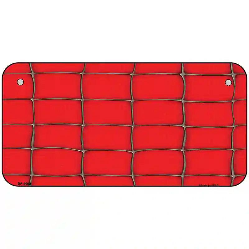 Web Red Metal Novelty License Plate 6" x 3" (BP)