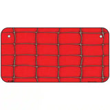 Web Red Metal Novelty License Plate 6" x 3" (BP)
