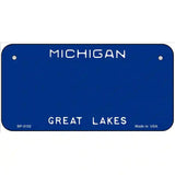 Michigan Great Lakes Plate Novelty State Blank Metal License Plate 6" x 3" (BP)