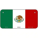 Mexico Flag Metal Novelty License Plate 6" x 3" (BP)