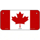 Canadian Flag Metal Novelty License Plate 6" x 3" (BP)