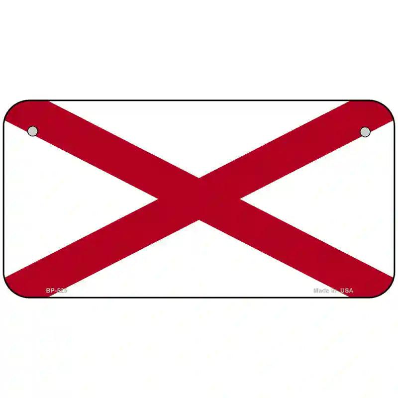 Alabama State Flag Metal Novelty License Plate Sign 6" x 3" (BP)
