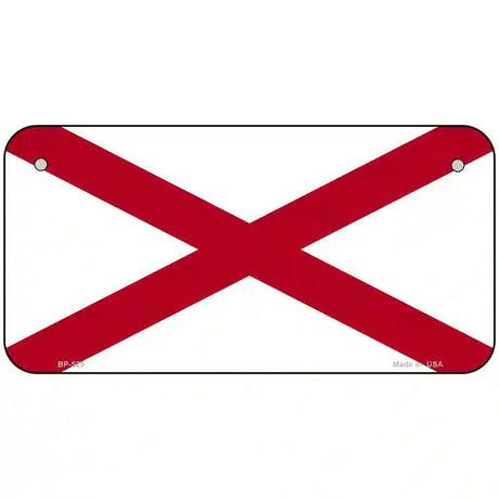 Alabama State Flag Metal Novelty License Plate Sign 6" x 3" (BP)