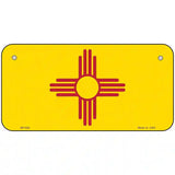 New Mexico State Flag Metal Novelty License Plate 6" x 3" (BP)