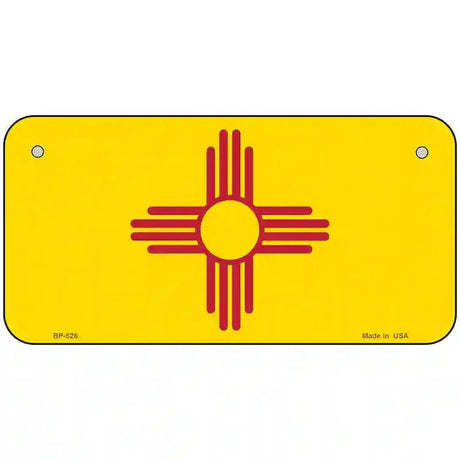 New Mexico State Flag Metal Novelty License Plate 6" x 3" (BP)