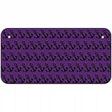 Purple Black Anchor Metal Novelty License Plate 6" x 3" (BP)