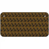 Brown Black Anchor Metal Novelty License Plate 6" x 3" (BP)
