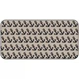 Tan Black Anchor Metal Novelty License Plate 6" x 3" (BP)