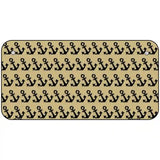 Gold Black Anchor Metal Novelty License Plate 6" x 3" (BP)