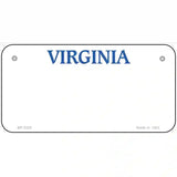 Virginia Blank Novelty Metal License Plate 6" x 3" (BP)