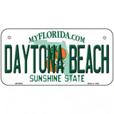 Daytona Beach Florida Novelty Metal License Plate 6" x 3" (BP)