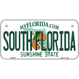 South Florida Novelty Metal License Plate 6" x 3" (BP)